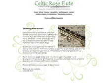 Tablet Screenshot of celticroseflute.com
